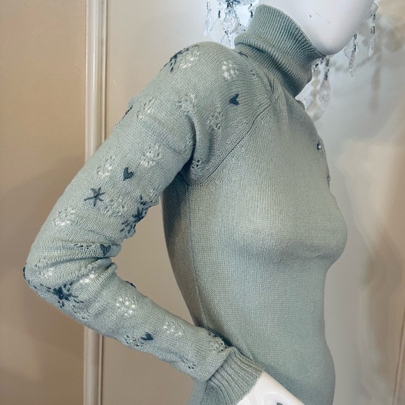 Rebecca Taylor Long Sleeve Turtleneck Sweater Womens Size M - Picture 11 of 13